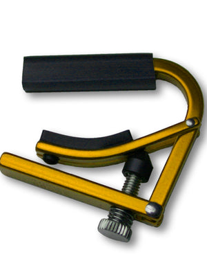 Shubb Lite Banjo Capo Radius Fretboard Gold
