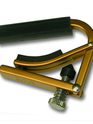 Shubb Lite Ukulele Capo Flat Fretboard Gold