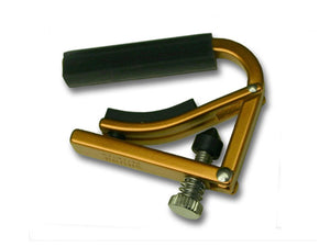 Shubb Lite Ukulele Capo Flat Fretboard Gold