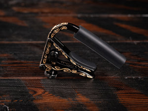 Shubb Nylon-String Guitar Capo Engraved Black