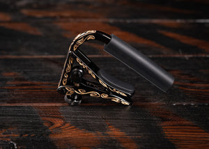 Shubb Steel-String Guitar Capo Engraved Black