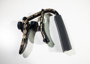 Shubb Nylon-String Guitar Capo Engraved Black