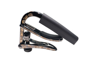 Shubb Steel-String Guitar Capo Engraved Black