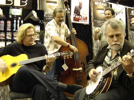 That's me sitting in with John's quintet at the summer NAMM show.